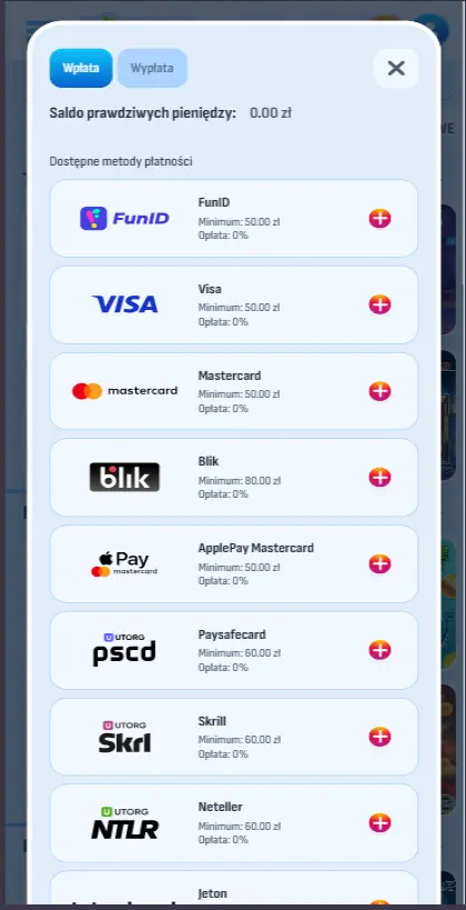 Metody depozytu w Casino Nomini