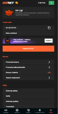 GGbet konto