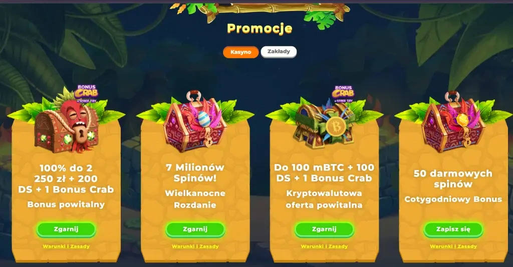 Oferty bonusowe Wazamba