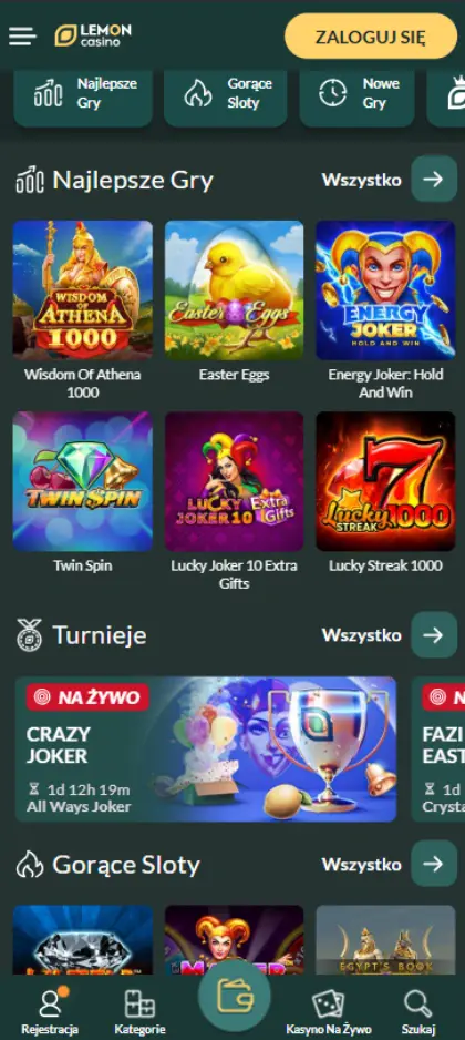 Przegląd Biblioteki Gier w Lemon Casino