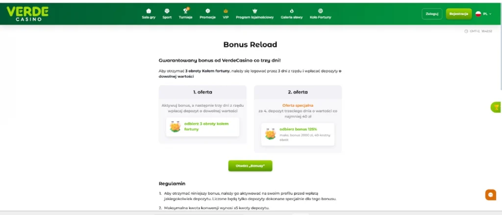 Bonusy reload