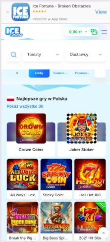 Używaj gier z wysokimi wygranymi