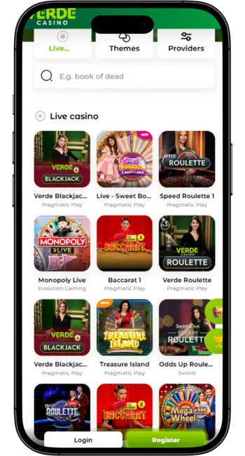 Live Game Verde Casino