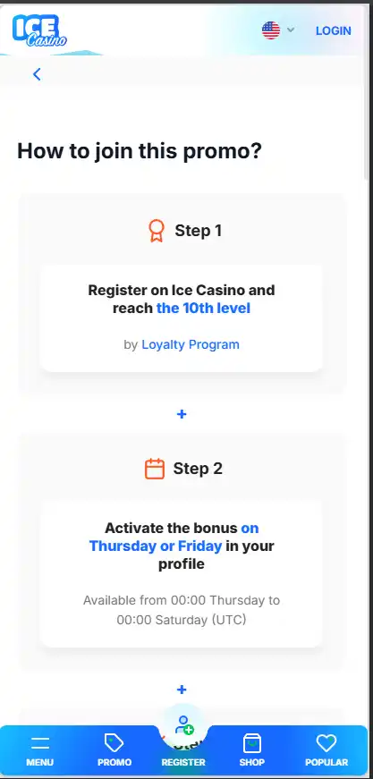 Ice casino Bonus bez depozytu
