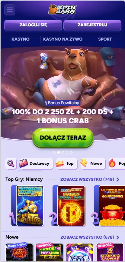 Darmowe spiny spinbara casino